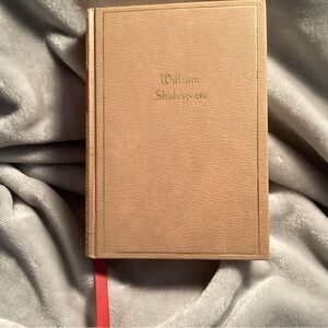 William Shakespeare Hardcover Book with Red Bookmark